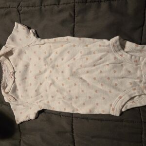 Baby Onesie with Pink Hearts